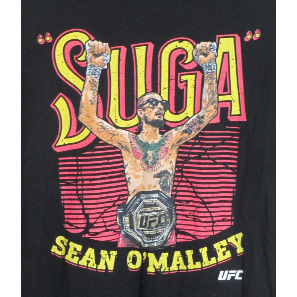 UFC x 500 Level Suga Sean O'Malley Champion Graphic Tee Black M